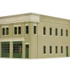 Walthers 933-4022 HO Two-Bay Fire Station Building Kit - Your Source for Gaming Essentials