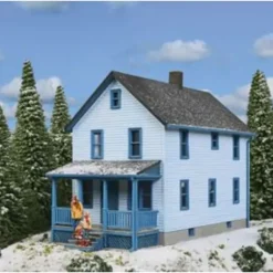Walthers 933-3786 HO Two-Story Frame House Kit - Your Source for Gaming Essentials
