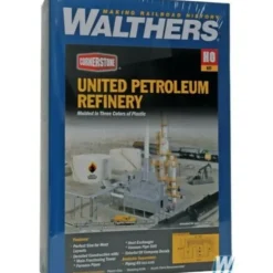 Walthers 933-3705 HO United Petroleum Refinery Deluxe Industrial Building Kit - Your Source for Gaming Essentials