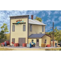 Walthers 933-3654 HO Wally's Warehouse - Main Building Kit - Your Source for Gaming Essentials
