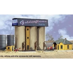 Walthers 933-3246 N Goldenflame Fuel Co. Industrial Building Kit - Your Source for Gaming Essentials