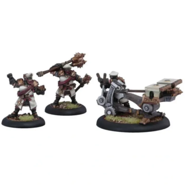 Warmachine Deliverer Sunburst Crew Weapon Crew Unit #32026 Unpainted Miniature - Your Source for Gaming Essentials
