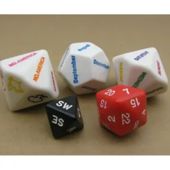 Where Are You? (And When?) Pack of 5 Dice for Role Play D&D Educational - Your Source for Gaming Essentials