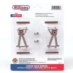 Williams 00228 Bachmann O/O27 Tubular Lighted Track Bumpers (2) - Your Source for Gaming Essentials