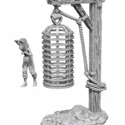 WizKids Deep Cuts Unpainted Miniatures: (W12.5) Hanging Cage - Your Source for Gaming Essentials