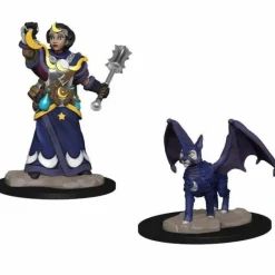 WizKids Wardlings Painted Miniatures: (W1) Girl Cleric & Winged Cat - Your Source for Gaming Essentials