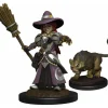 WizKids Wardlings Painted Miniatures: (W3) Girl Witch & Witch`s Cat - Your Source for Gaming Essentials
