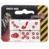 Zombicide: 6 Pack of White Dice with Red Pips - Your Source for Gaming Essentials